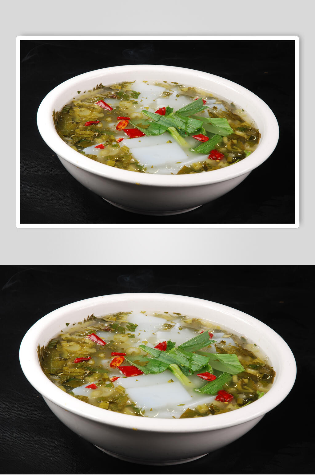 酸菜烩凉粉食物图片素材