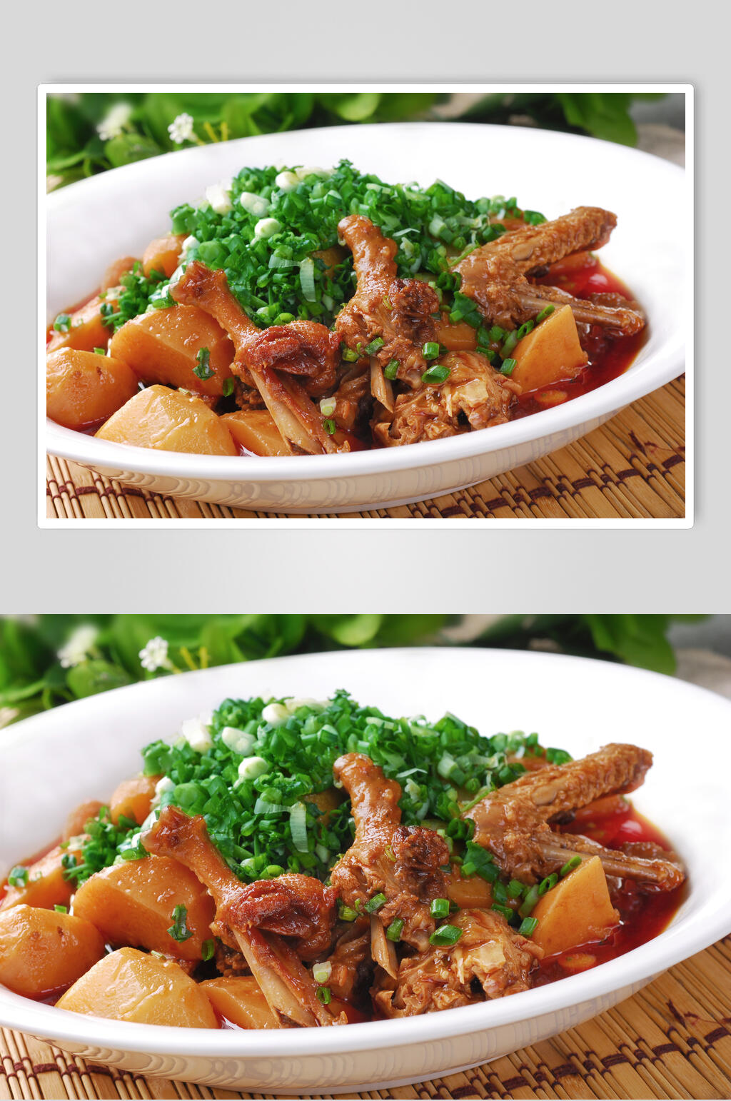 榕杏风味鸭美食摄影图片素材
