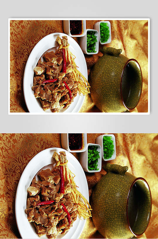 清炖陕北羊肉美食图片