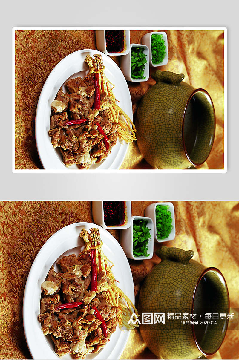 清炖陕北羊肉美食图片素材