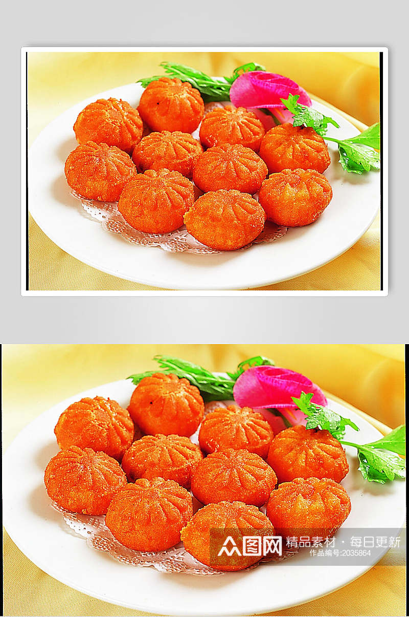 金黄南瓜饼元份美食食品图片素材