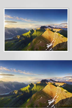 山峰山脉风景摄影图片