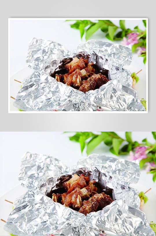 蒙古烤肉美食摄影图片