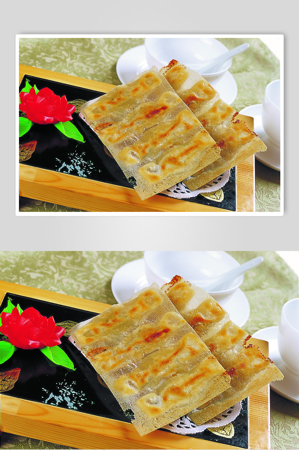 美味金牌锅贴美食图片素材
