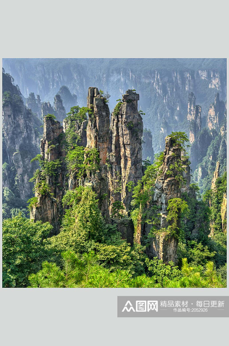 险峻山峰山脉风景图片素材