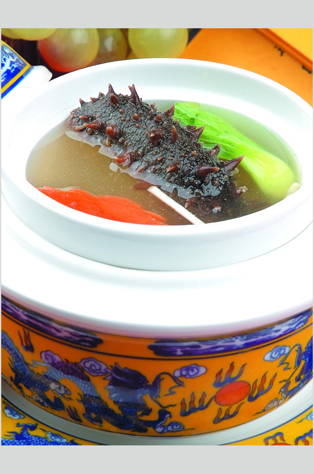 海参原汁海参汤美食图片素材