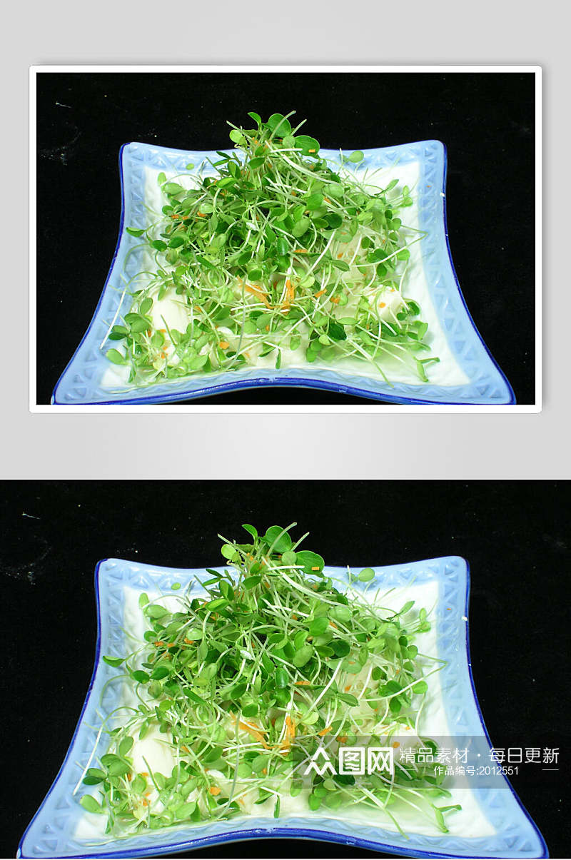 香椿苗拌豆腐食品摄影图片素材