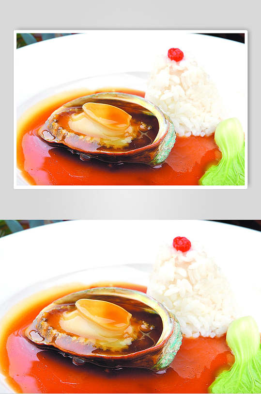 美味红烧鲍鱼食物图片