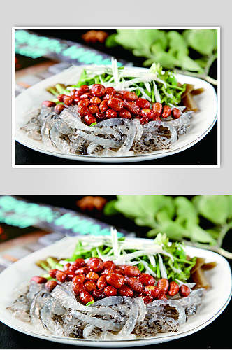 脆菜鱼皮拌海笋餐饮美食图片