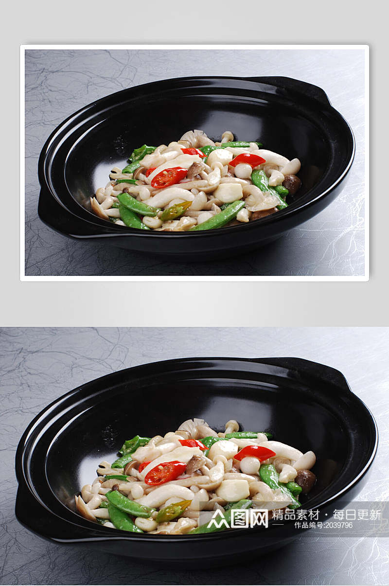 蟹味白玉菇美食食物图片素材