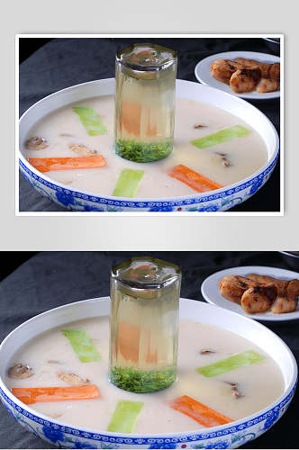 茶香松茸菌美食食品图片