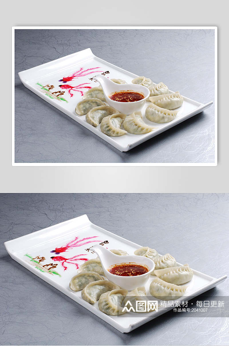 特色素蒸饺美食食物图片素材