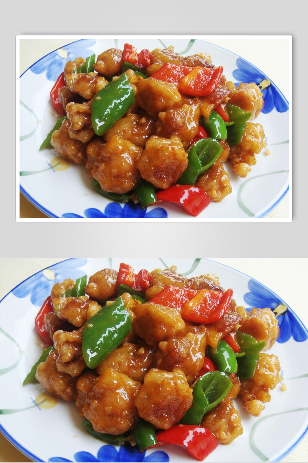 香辣美味溜肉段美食摄影图片素材
