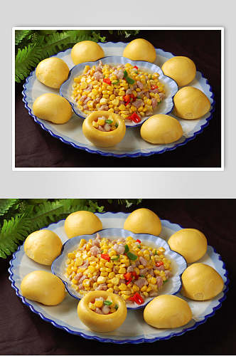 玉米嫩兔美食食品图片