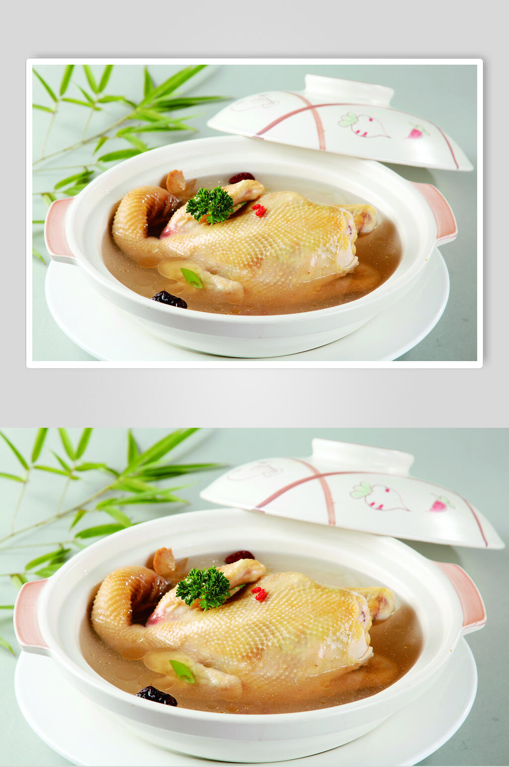 清汤煨笋鸡美食图片素材