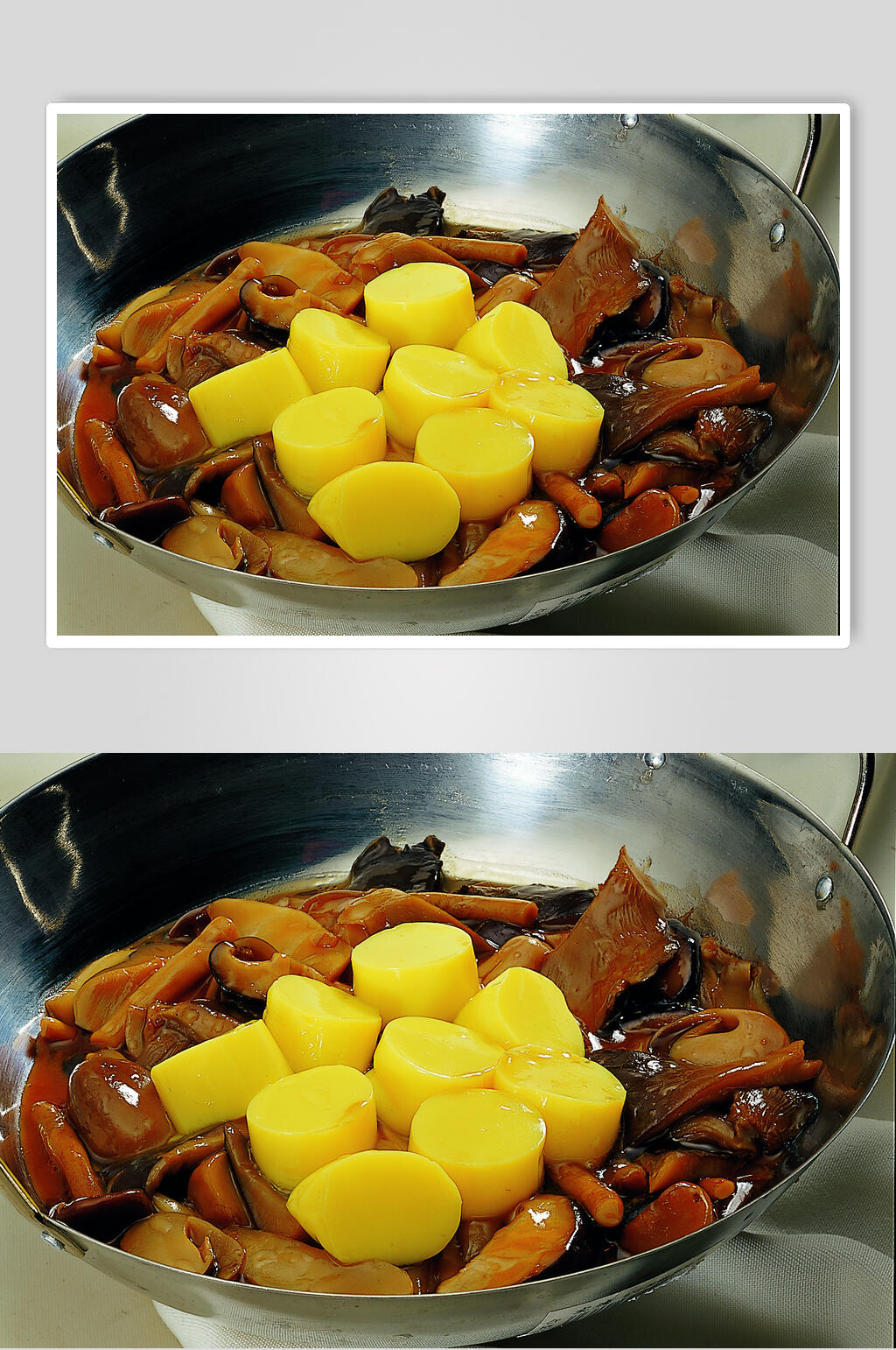 杂菌日本豆腐锅摄影图片素材
