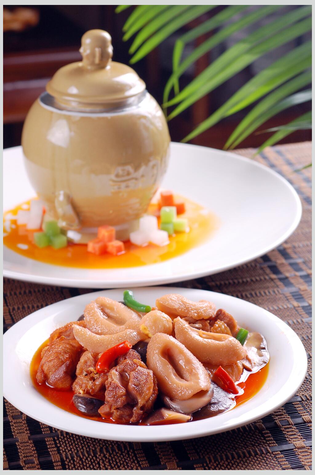 凉水井鲍鱼鸡美食摄影图片素材