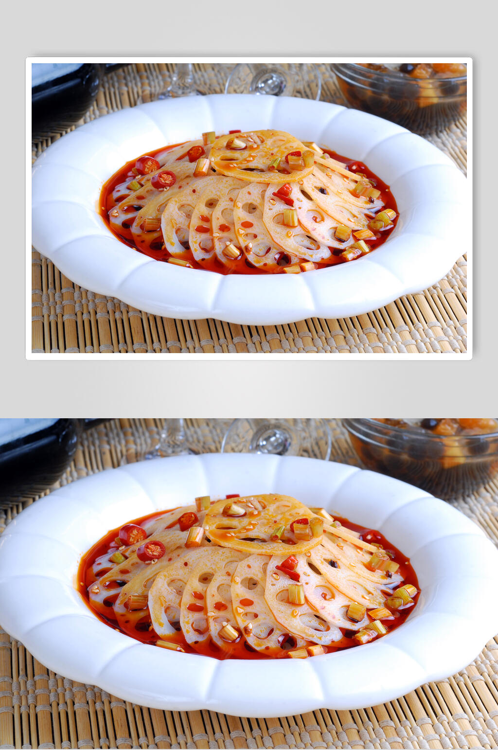 怪味藕片食品摄影图片素材