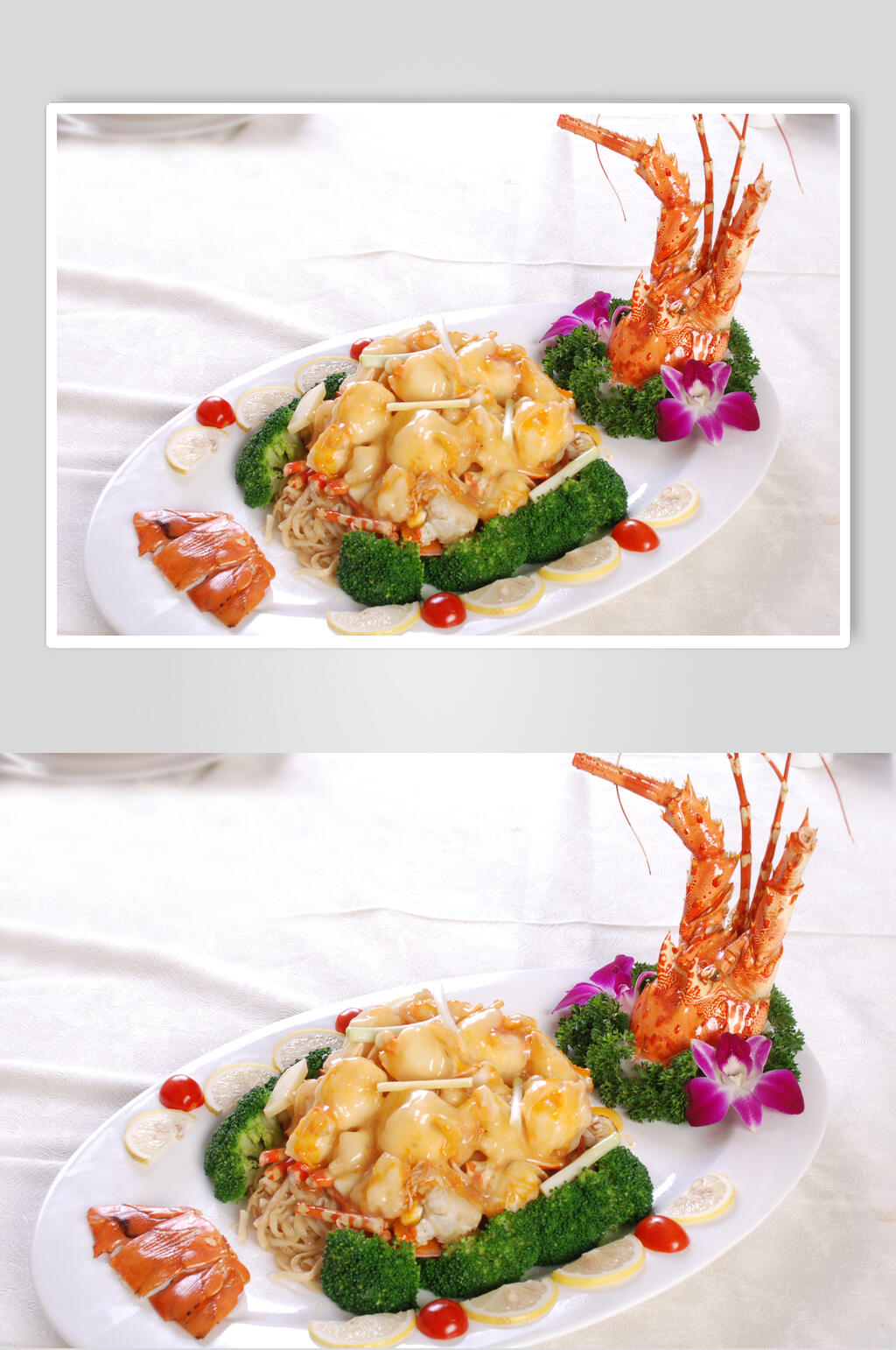 海鲜上汤局龙虾美食摄影图片素材