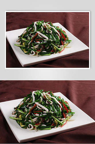 韭菜炒鲜鱿食品图片