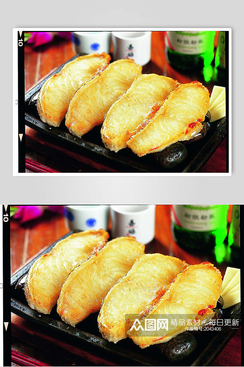 烤银鳕鱼餐饮食物图片素材