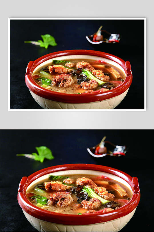 砂锅酸汤小酥肉美食图片