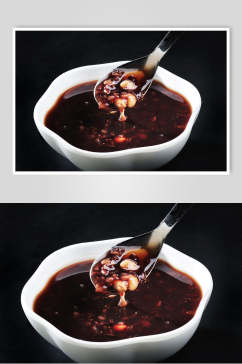 黑米粥美食食物图片