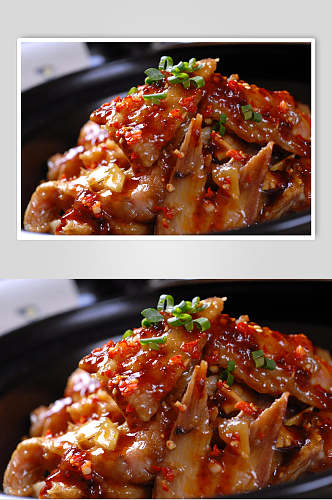 湘菜湘汁鮰鱼煲两联菜谱菜单新品菜摄影图