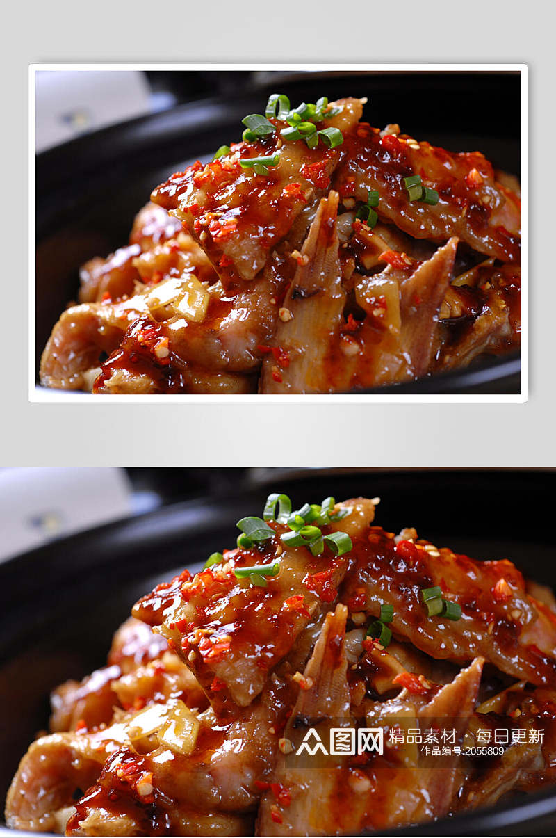 湘菜湘汁鮰鱼煲两联菜谱菜单新品菜摄影图素材