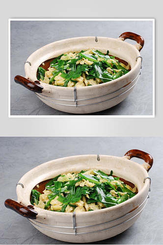 营养美味韭菜炒鸡蛋食物摄影图片