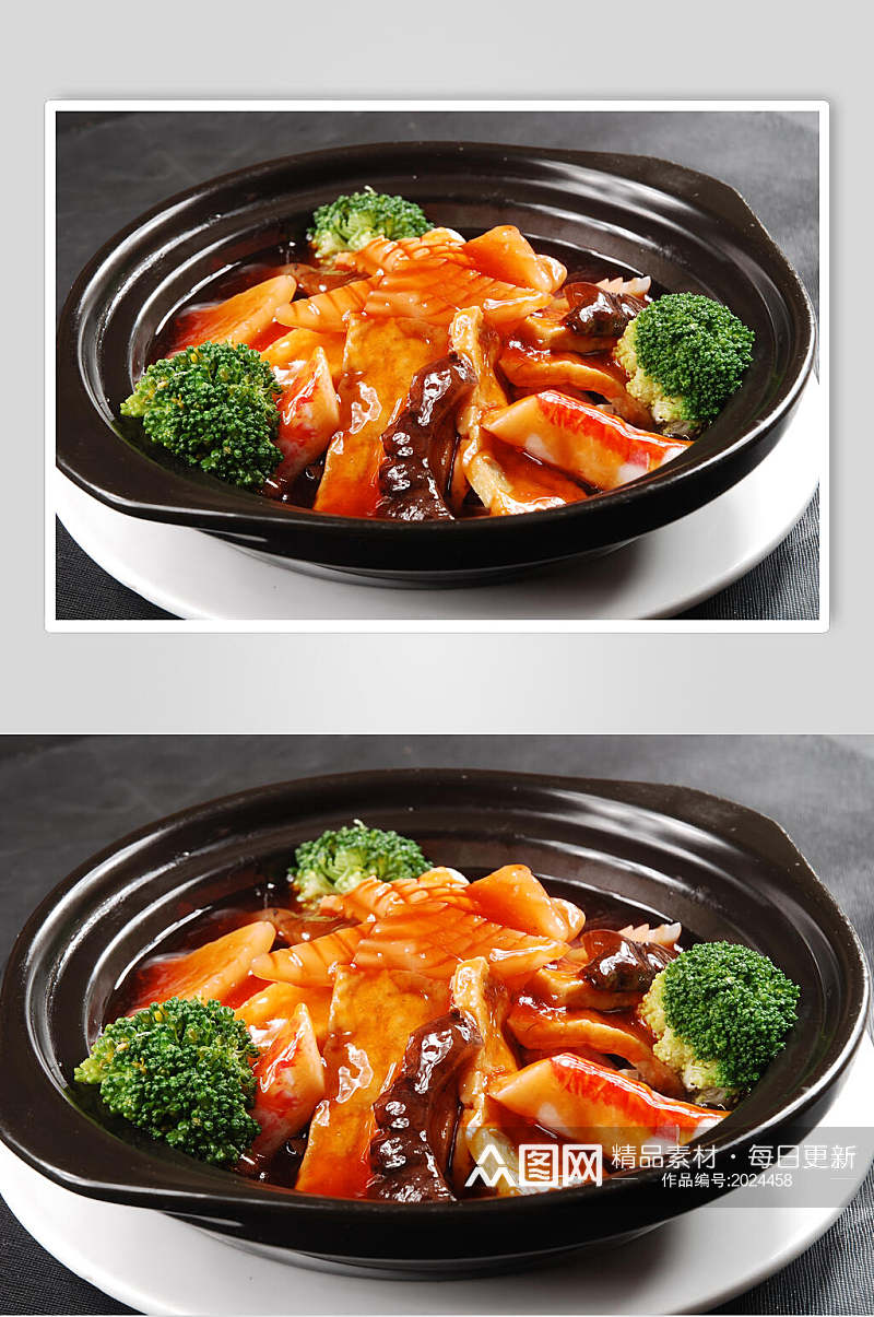 营养一品豆腐煲美食食品图片素材