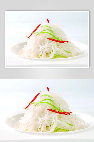木纹生炝芥菜丝餐饮美食图片