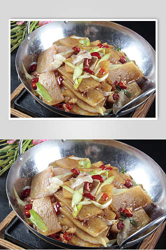 干锅萝卜烧肉美食图片