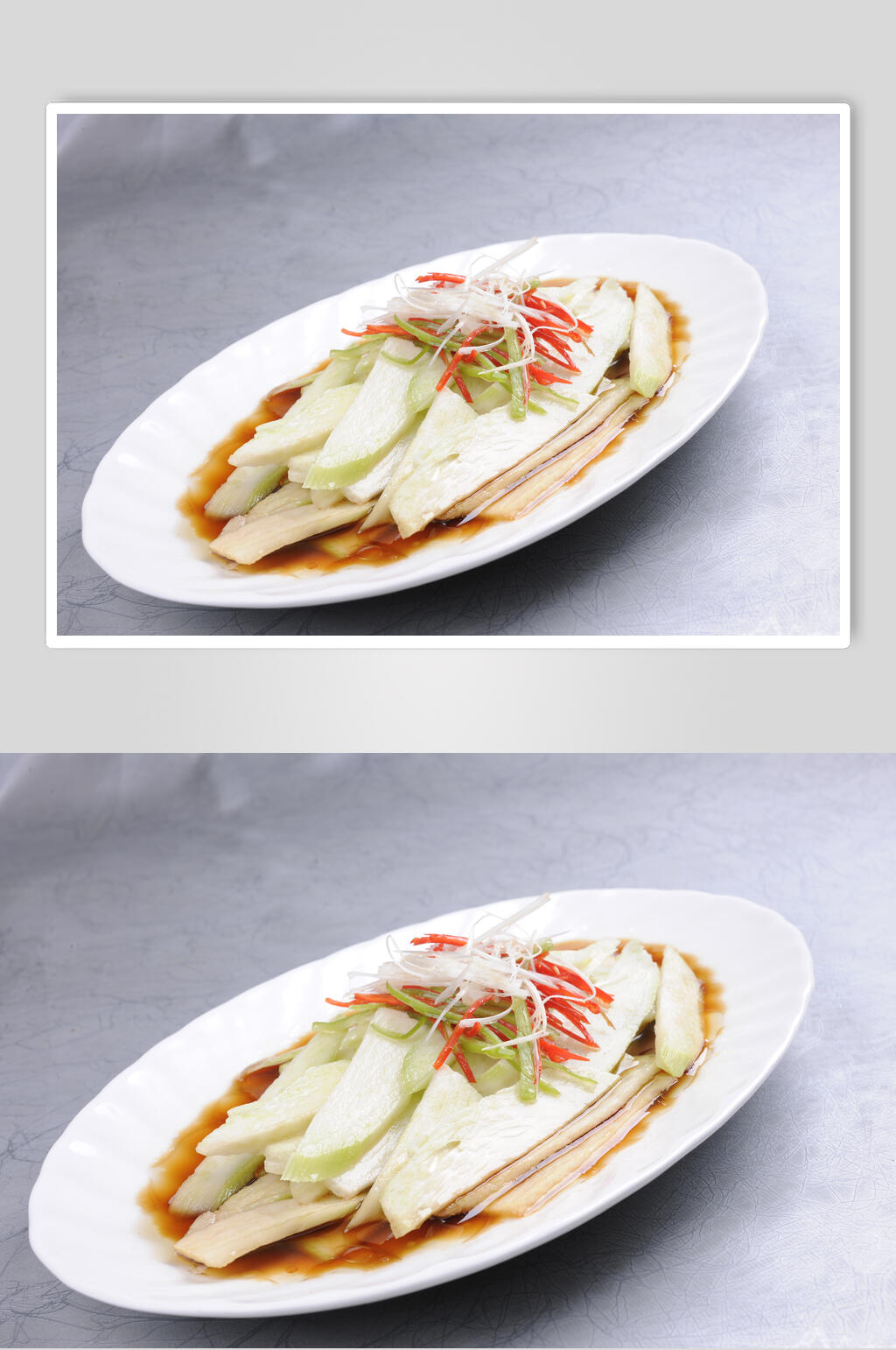 素菜白灼芥兰美食图片素材