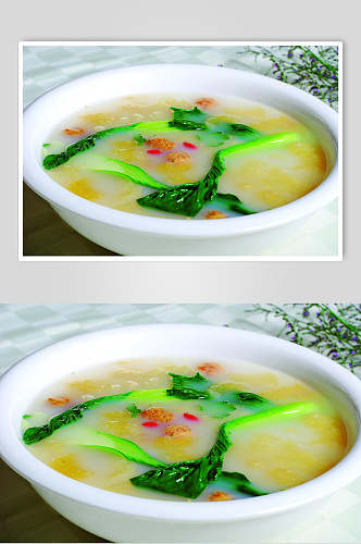 三鲜丸子汤美食食品图片