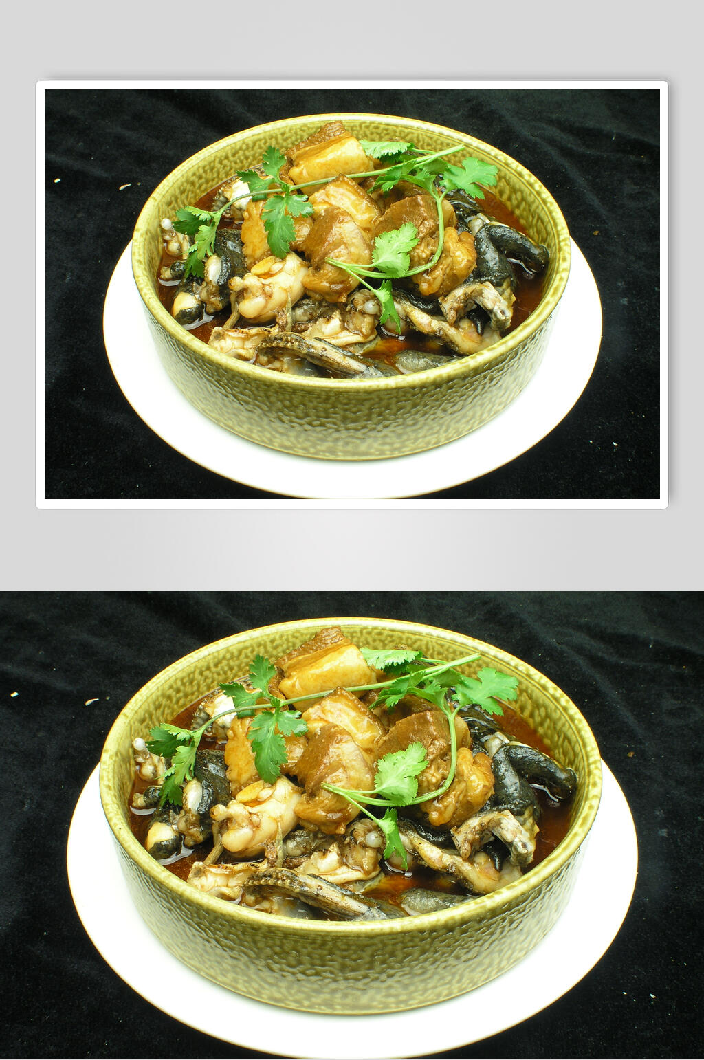 罐香烧石鸡食品高清图片素材