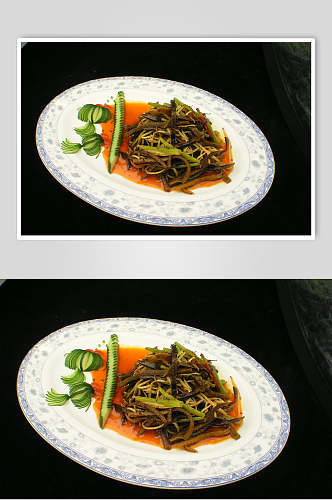 干煸驼峰美食摄影图片