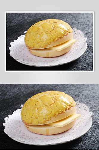 冰火菠萝油美食食物图片