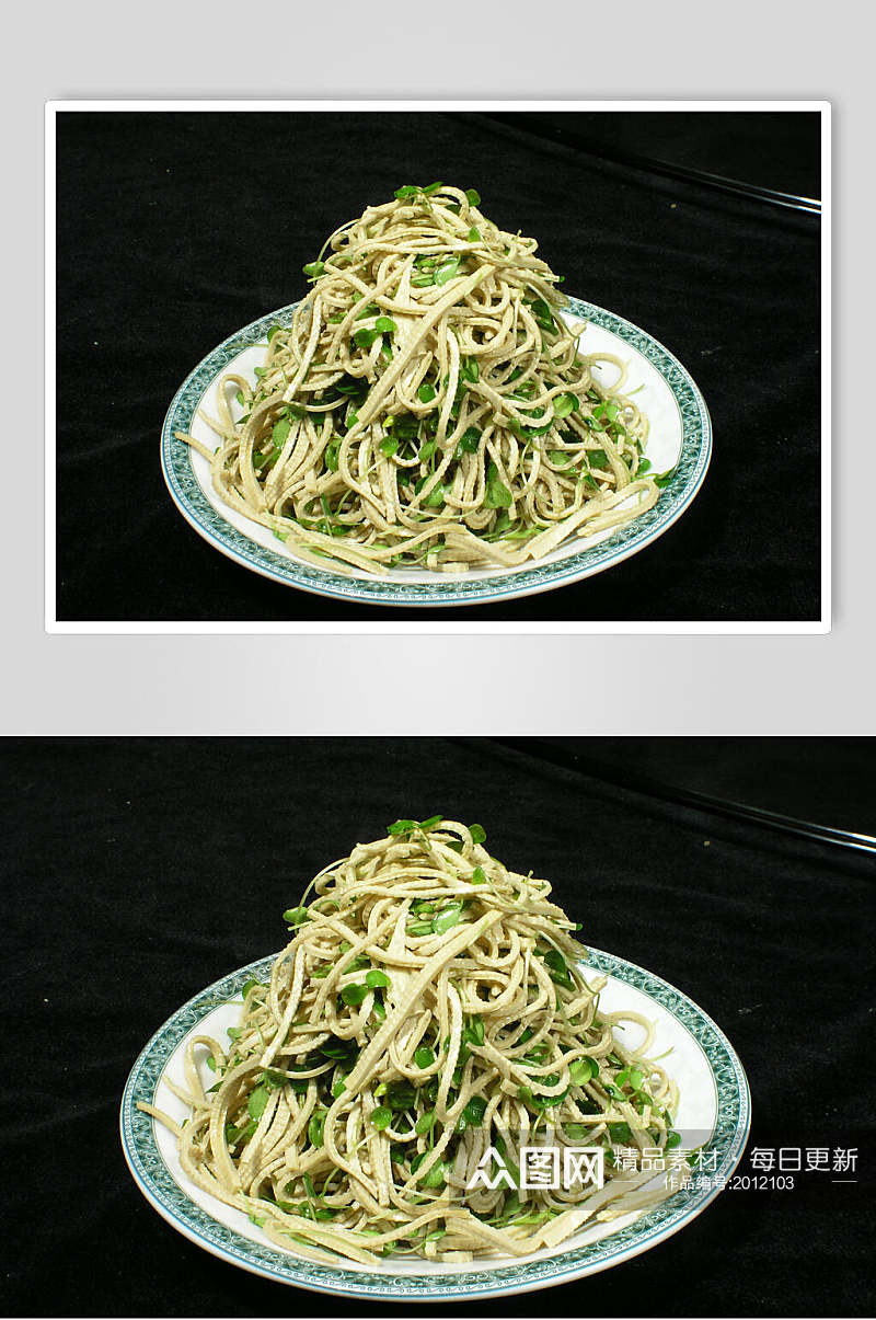 香椿苗豆腐食品摄影图片素材