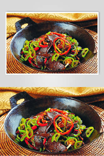 干锅鸭胗元每份香辣味美食摄影图片