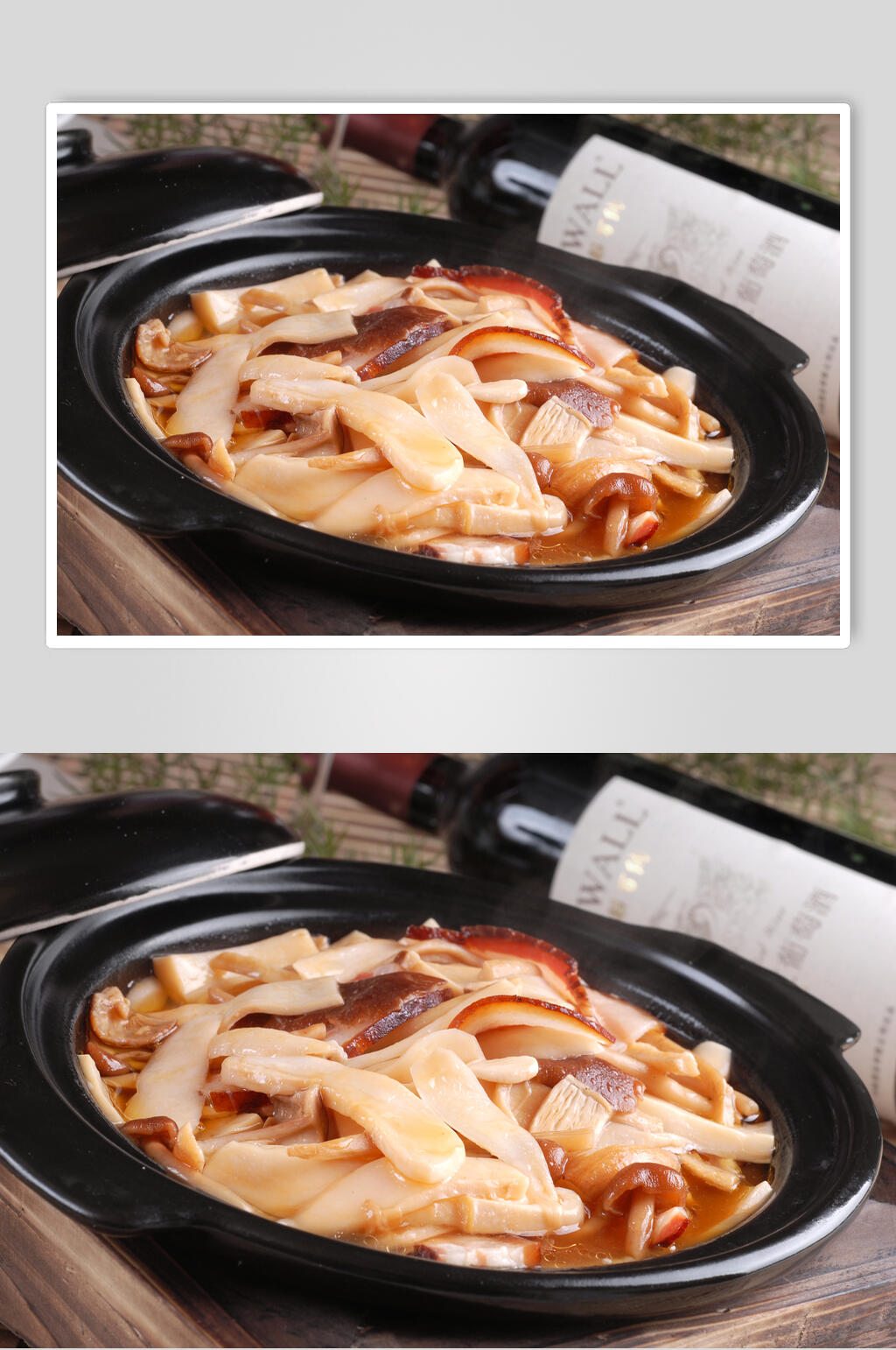 热菜一品菌香煲美食图片素材