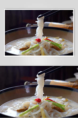 热菜浓汤银雪煲美食高清图片