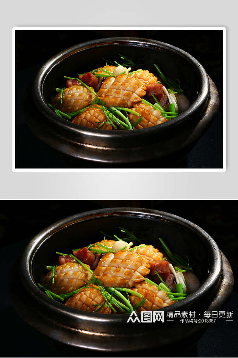 飘香焗鲜鲍食品摄影图片素材