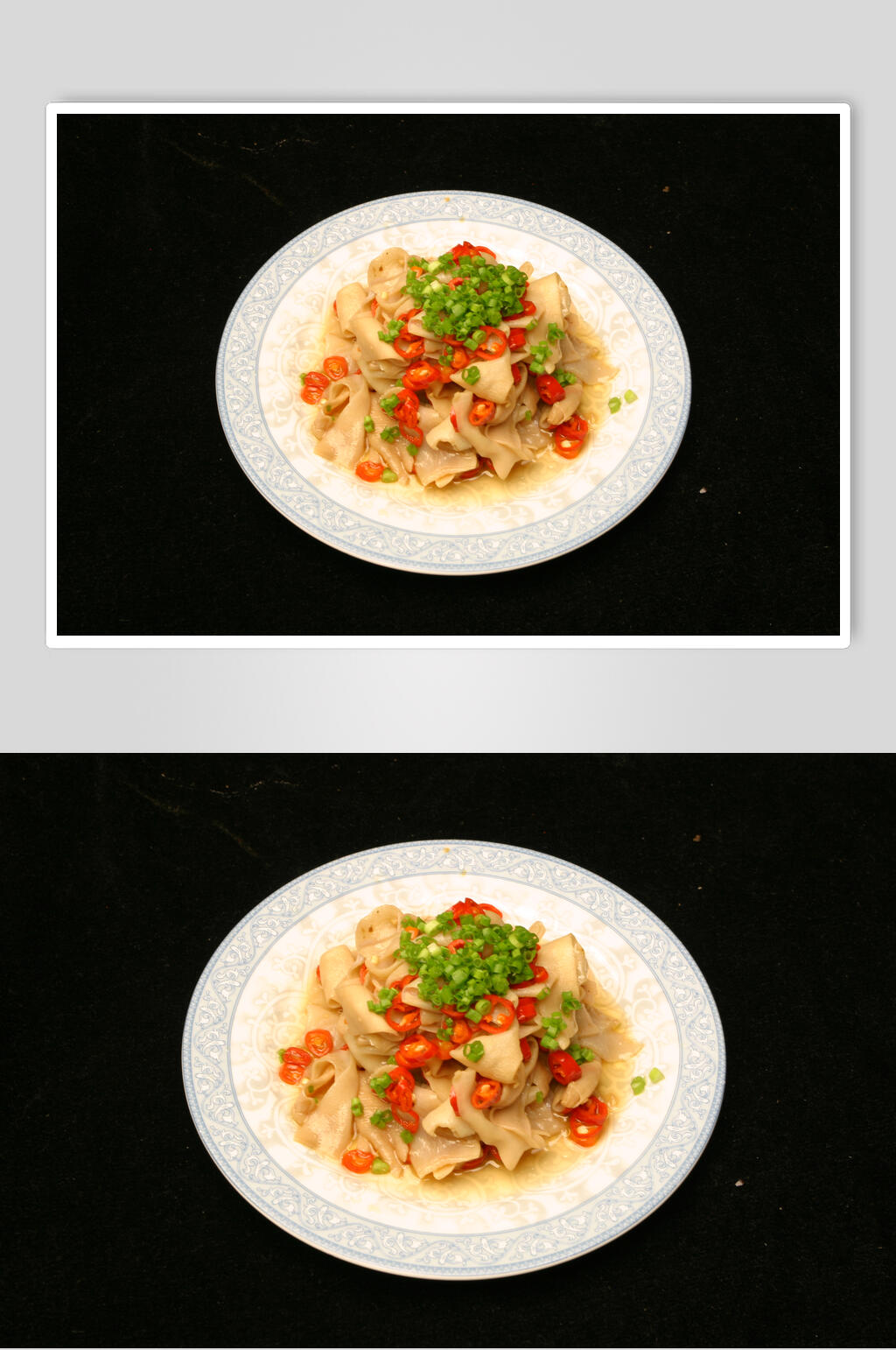 红椒拌鹅肠美食图片素材
