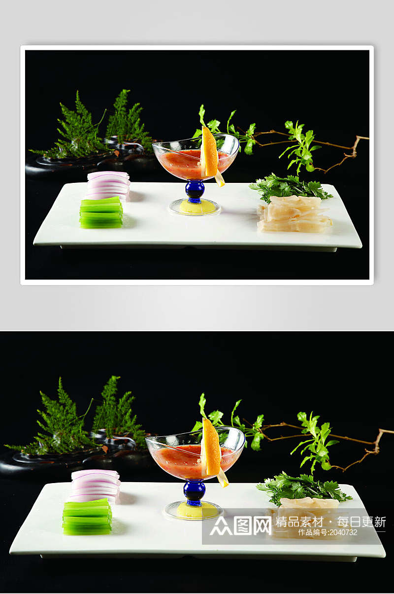 泰式鳕鱼肚餐饮食物图片素材