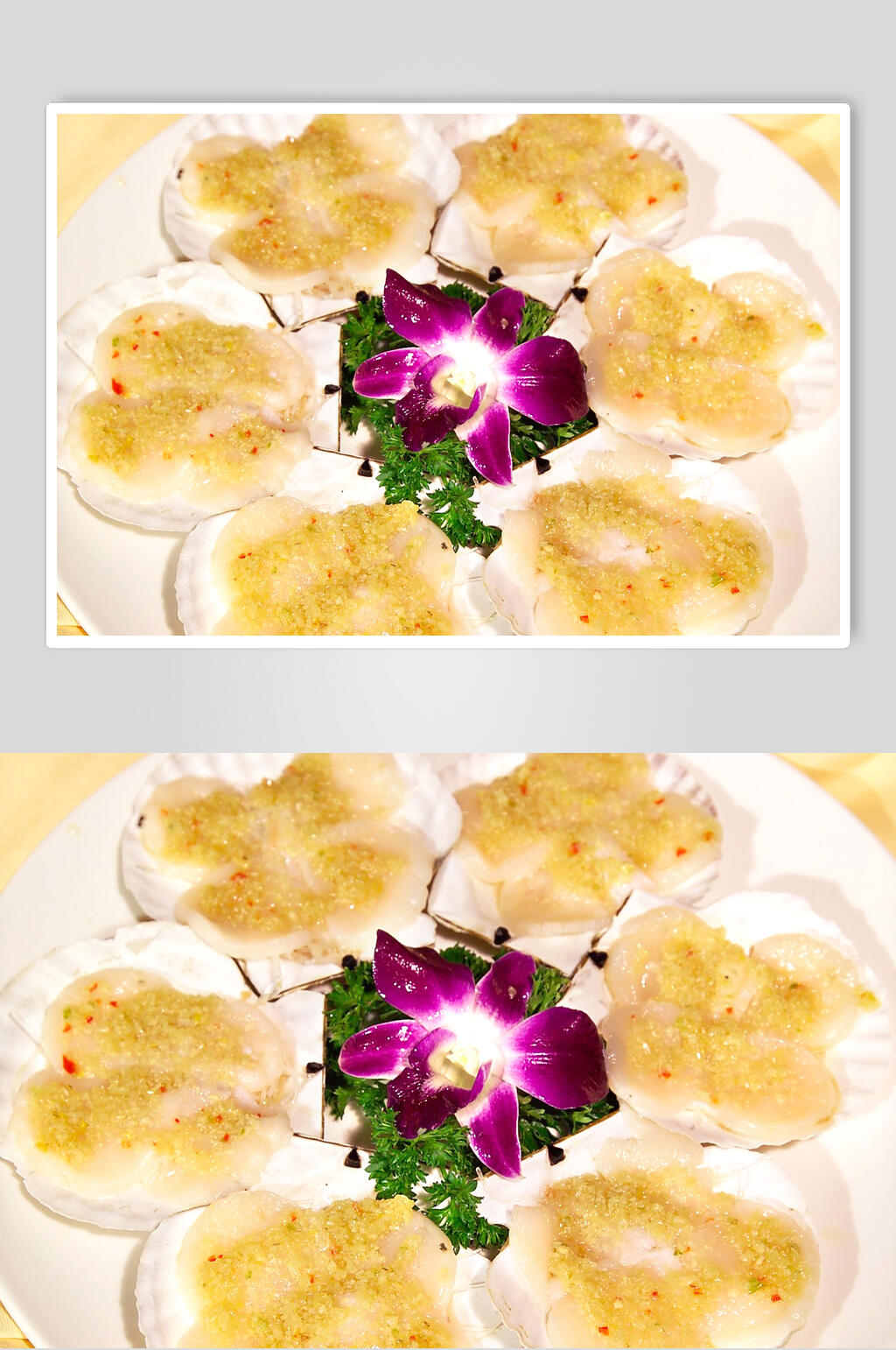 新鲜蒜蓉扇贝美食食物图片素材