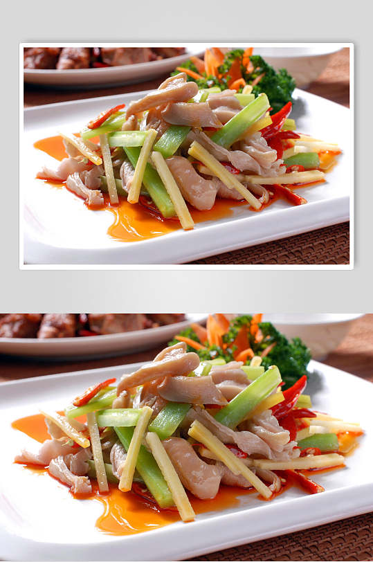 风味脆肚食品摄影图片