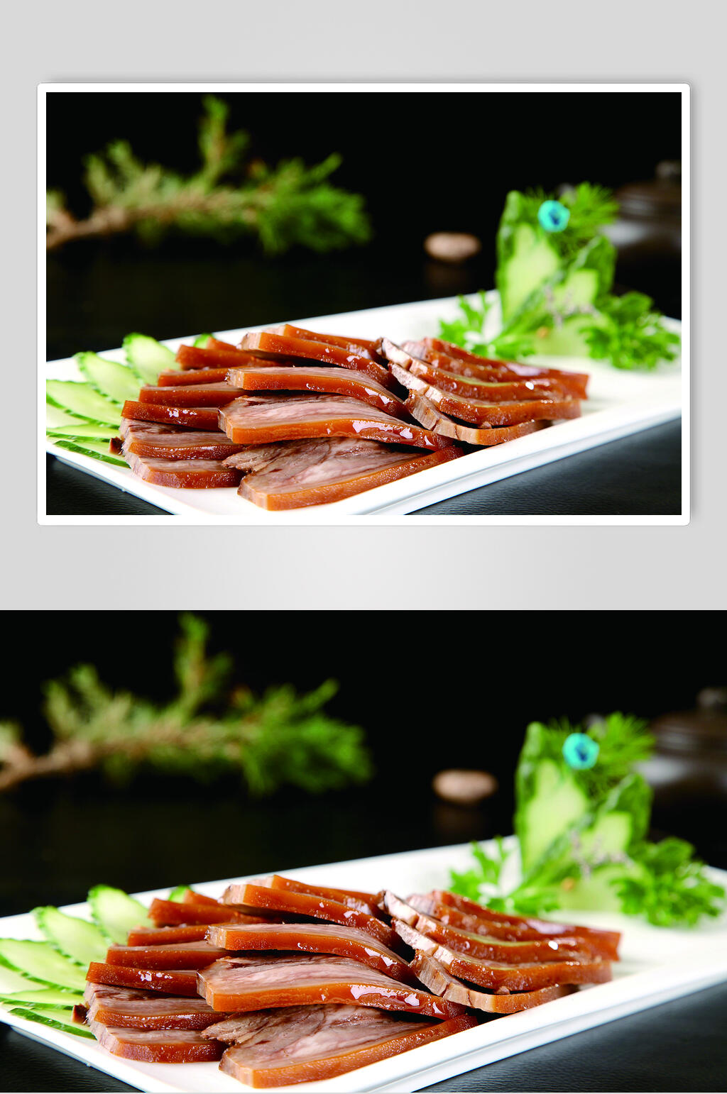 五香带皮羊肉美食图片素材