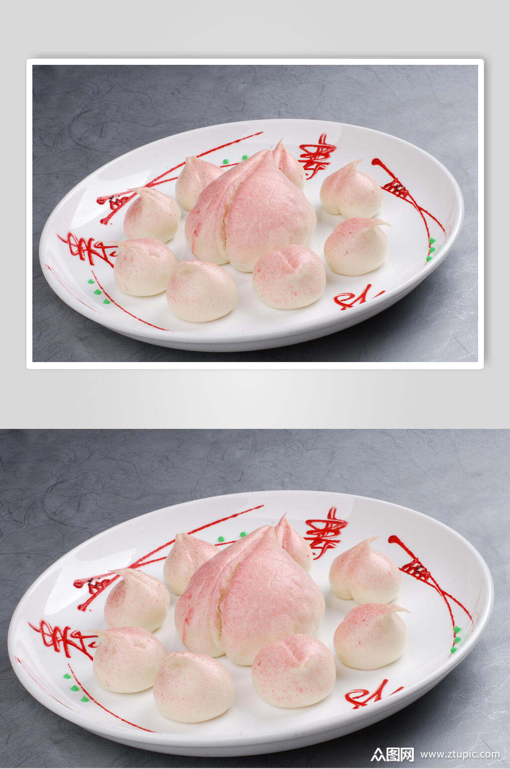 新鲜寿桃美食食物图片