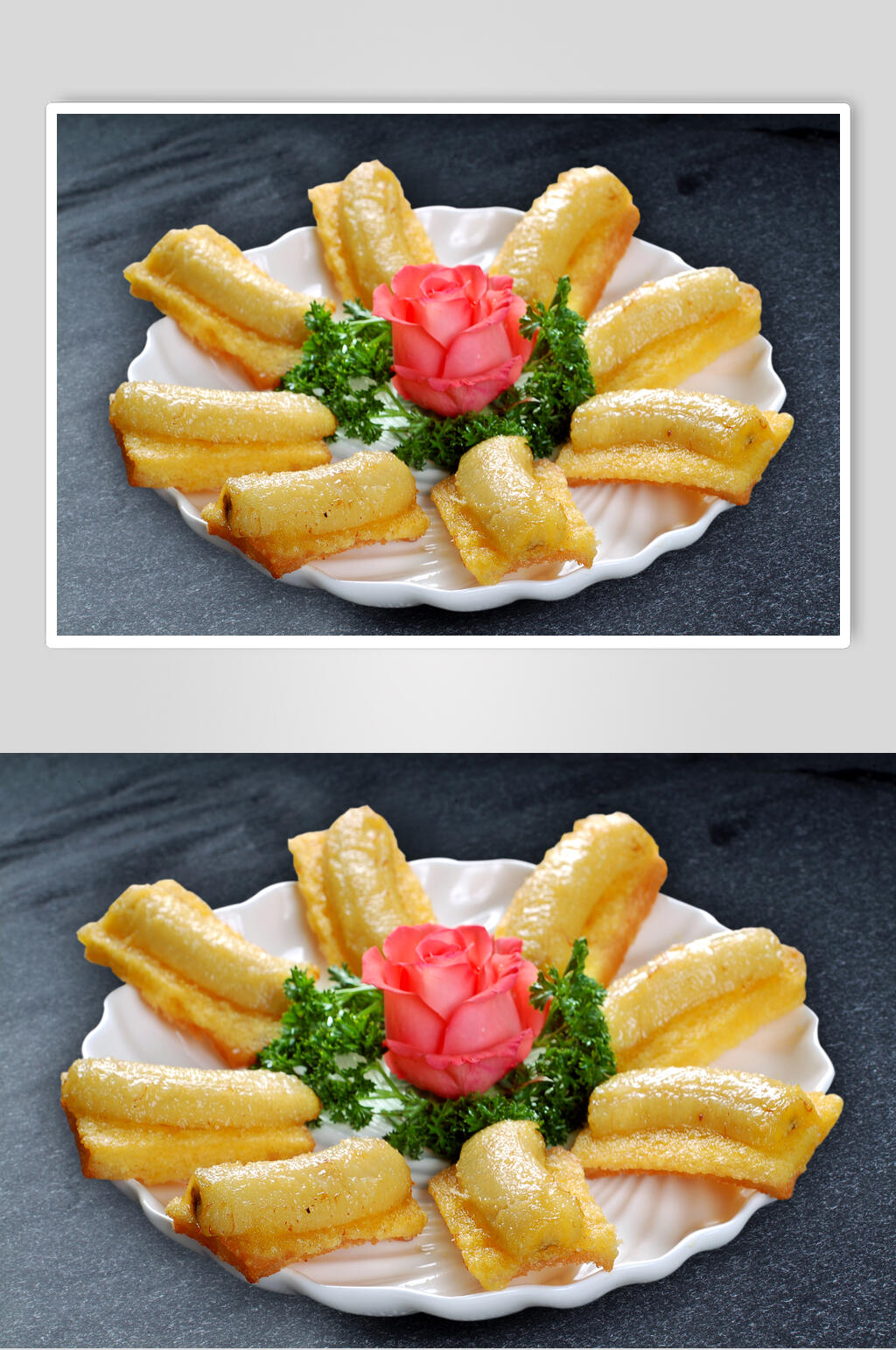 锅贴香蕉美食图片素材